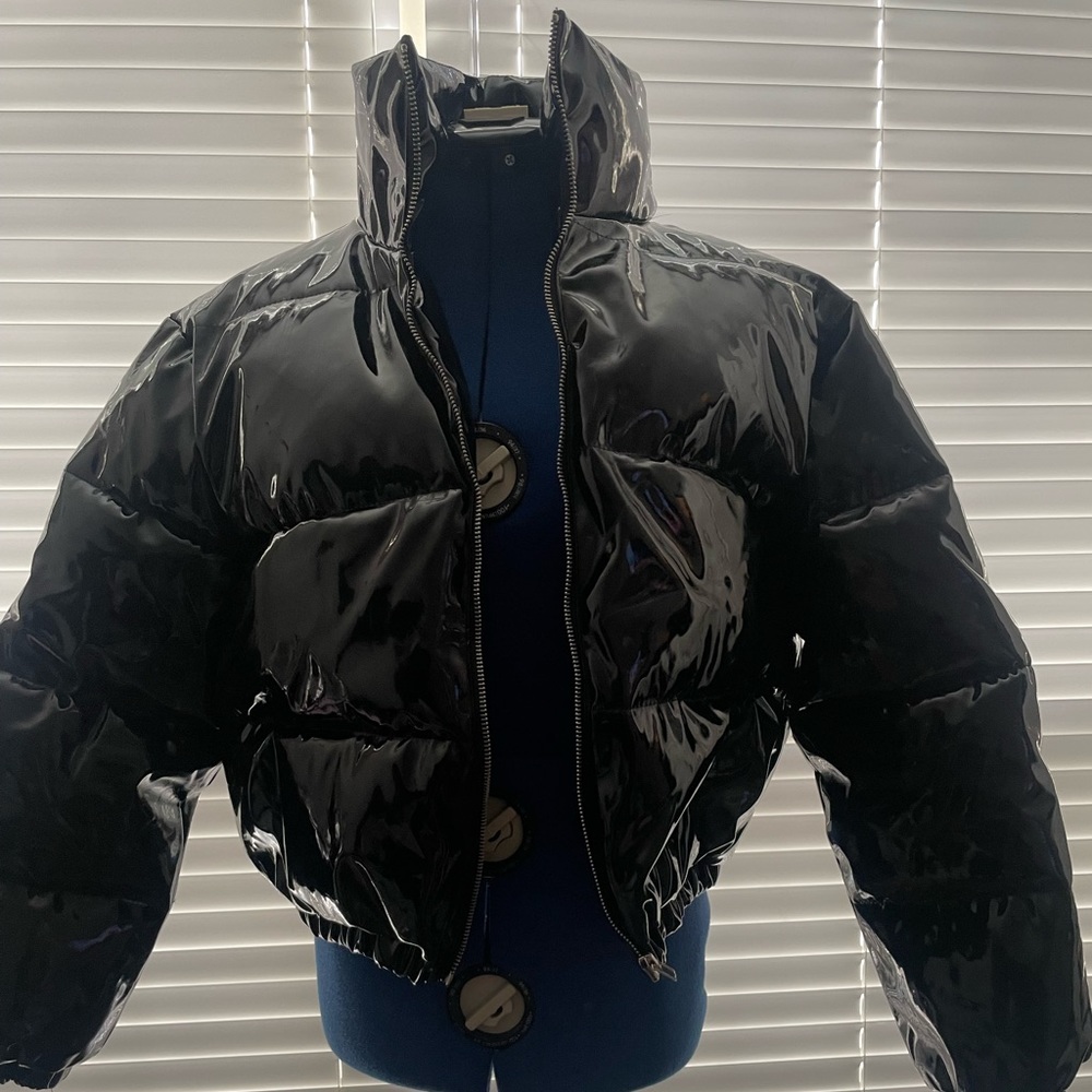 Black puffer jacket
